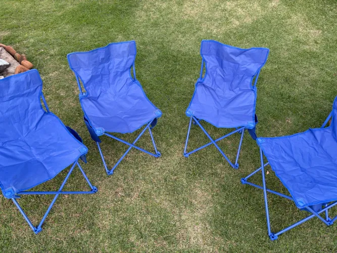 Cadeiras dobráveis para camping, praia, pesca e lazer