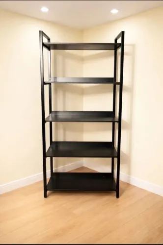 Prateleira Metalon c/ MDF Preto - Fábrica 