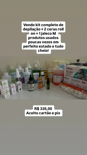 Maca portátil + Kit completo de depilação 