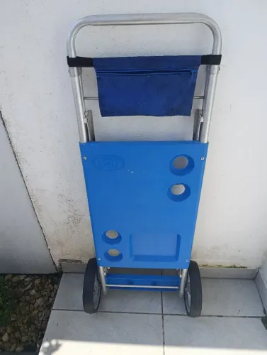 Carrinho de praia em alumínio marca MOR