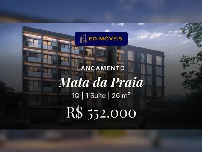 Mata da Praia: Studio Contemporâneo Perfeito para Investidores!
