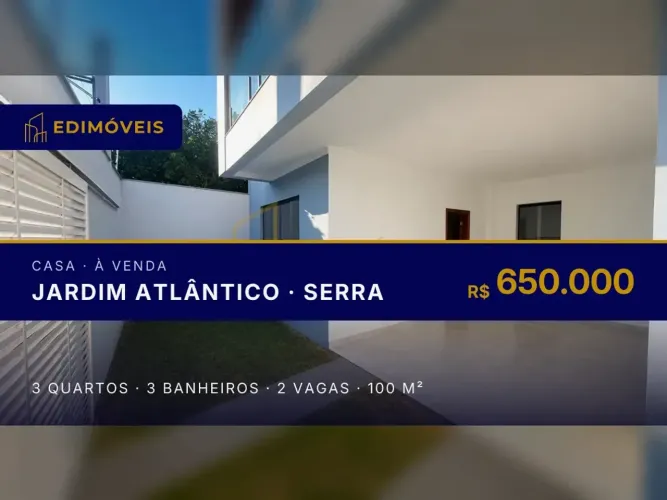 Oportunidade única: casa com 3 quartos e suíte em Jardim Atlântico!
