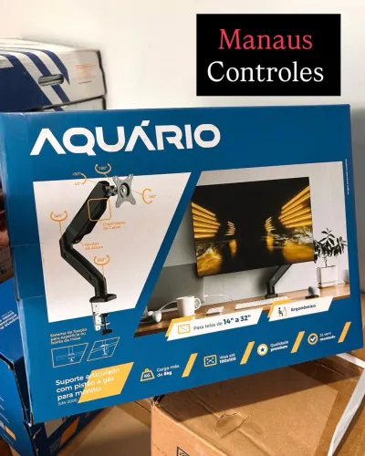 Suporte de Monitor Pistão a Gás Articulado 14 a 32 ergonômico ( Promoção )