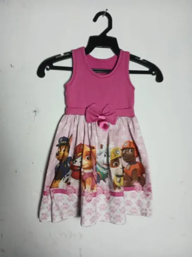 Vestido infantil temático patrulha canina