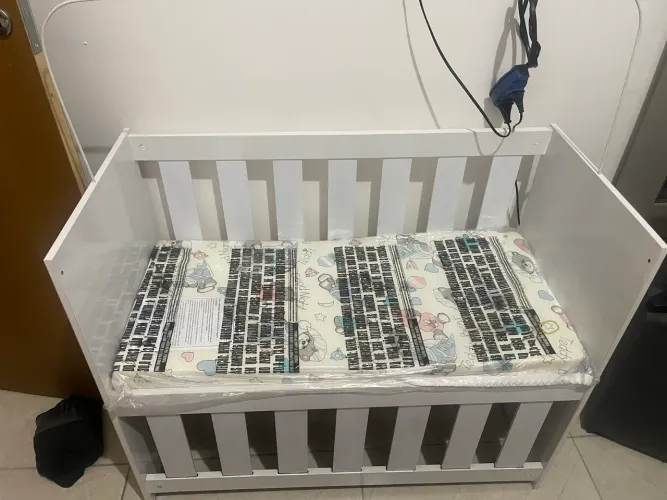 Mini berço com colchão