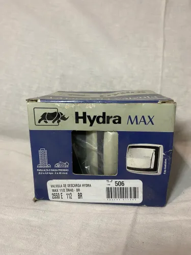 Valvula Descarga Hydra Max Branca - Kit C/3
