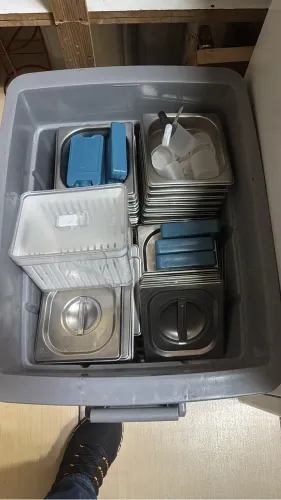 Cuba de inox Pequena rasa e funda
