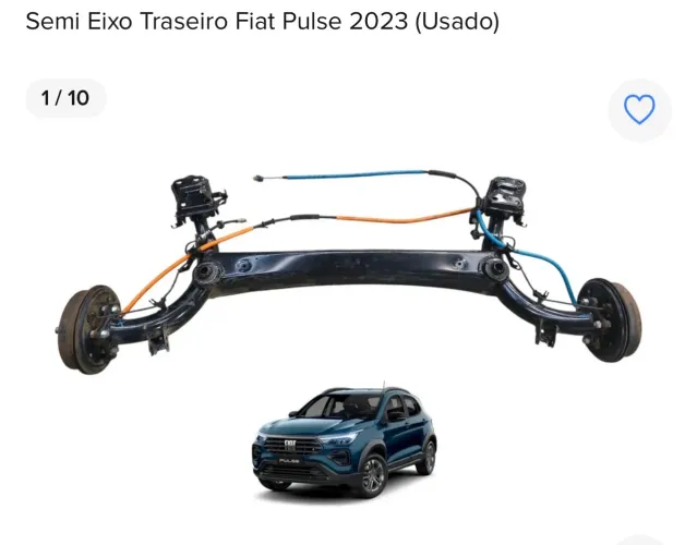 EIXO TRASEIRO COMPLETO FIAT PULSE 2023 