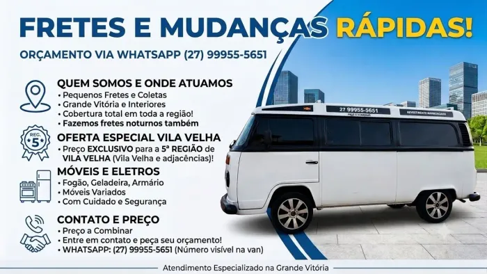 Fazemos pequenos fretes - coletas e entregas 