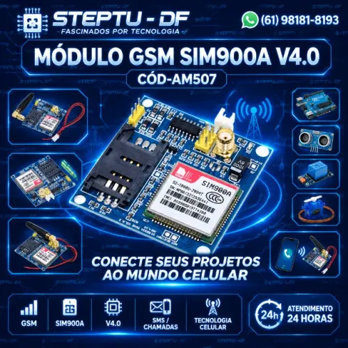 Módulo Gsm Sim900a V4.0 Arduino Automação COD-AM507