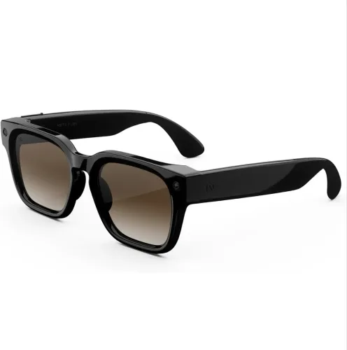Óculos Meta com IA e Câmera, Modelo Fury, Preto, Lentes Gradientes Marrons