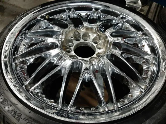 Roda aro 17 Verde cromada estilo Breyton VW fox 5X100 usado