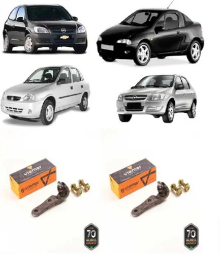 Par De Pivos De Suspensão Dir/Esq Corsa Prisma Celta Tigra