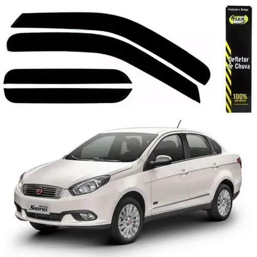 Jogo Calha Defletor De Chuva Fiat Grand Siena 2012/