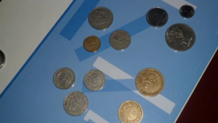 Coleção de moedas antigas