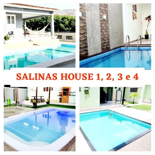 04 Casas Aluguel por Temporada Salinas. Diária R$ 500.00 = Salinas House 1, 2, 3 e 4