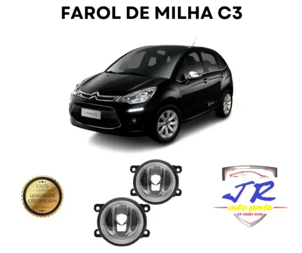 Par Farol Milha Auxiliar C3 2014
