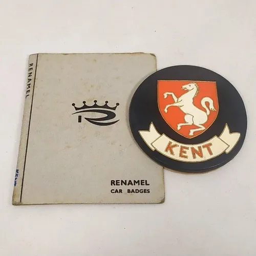 Antigo emblema para Automóveis, fabricado pela Renamel Car Badges - Londres / Inglaterra 2