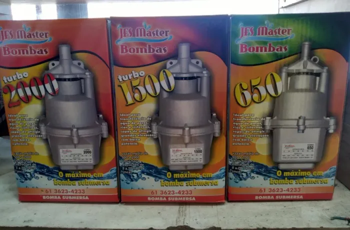 Bomba Submersa tipo anauger JFS Master - Turbo 2000, 1500 e 650