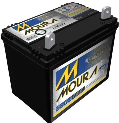Bateria Moura 30ah Trator Cortador De Grama 12MN300