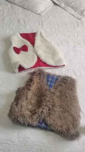 Colete infantil peludinho 2 anos