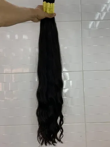 Cabelos Castanhos brasileiros de 75 cm 