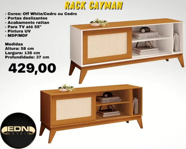 Rack 2 Portas Sevilha 160 - ENTREGA HOJE !!! 