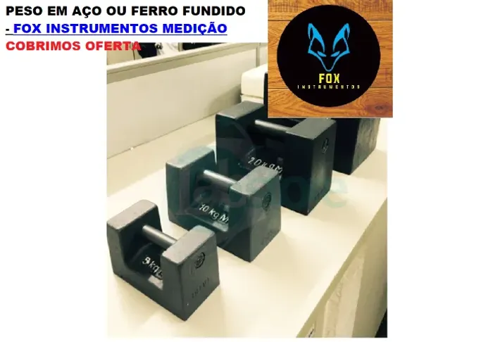 Peso padrão em ferro fundido