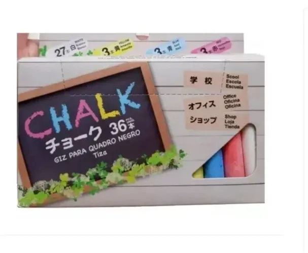 Giz para quadro negro 36 unidades daiso
