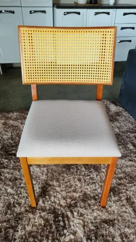 Cadeira Berlim Tela em Rattan (Nova Direto da Fábrica)