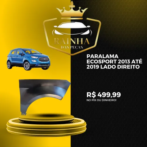 Paralama Ecosport 2013 até 2019 Lado Direito