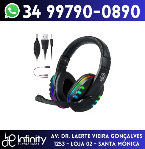 Fone Headset Gamer c/ Led B-Max