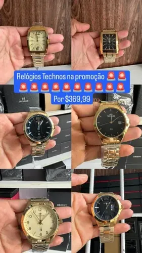 PROMOÇÃO RELÓGIOS TECHNOS ORIGINAIS COM GARANTIA 