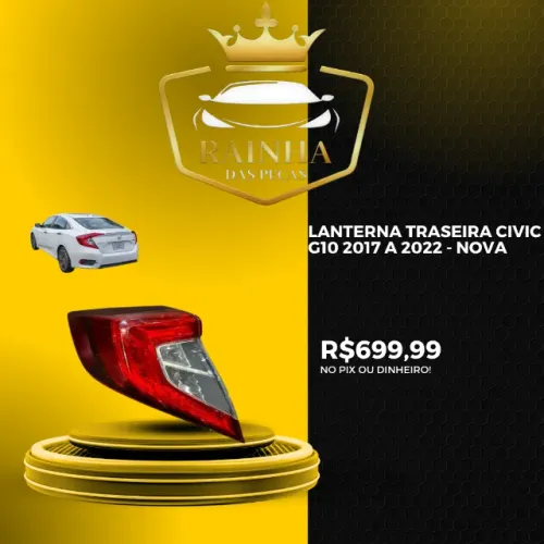 Lanterna Traseira Civic G10 2017 A 2022 - Nova