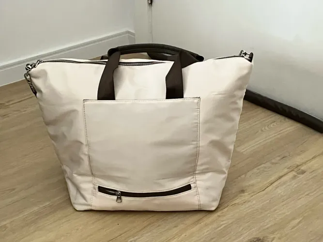 Bolsa de Mão/ombro virgem/bebe 24Elegante Off-White 