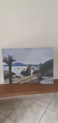 Quadro Decorativo Parede - Praia do Coqueiros - 60x80cm