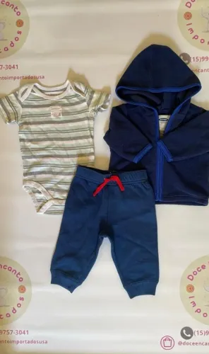 kit 3 pecas Old Navy tamanho 3 meses importados (Desapego)