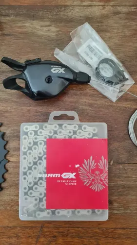 Câmbio/trocador e corrente SRAM GX Eagle 12v  ZERO