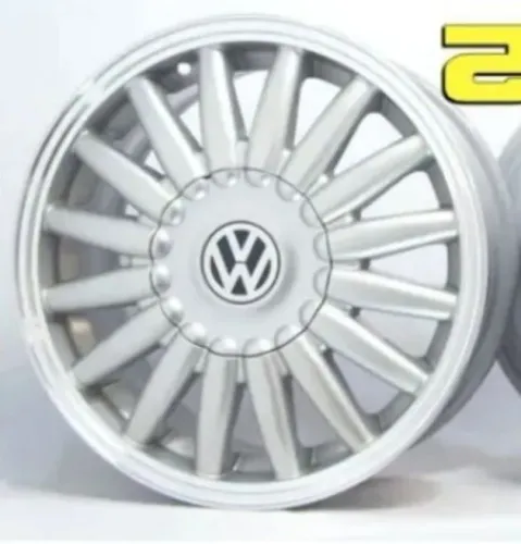 Roda aro 17 Volkswagen Santana bananinha prata jogo novo 4x100