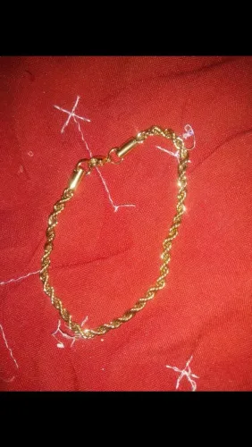 Pulseira masculina dourada de moeda antiga*nova*!