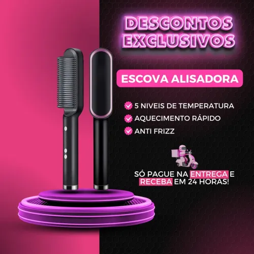 Escova alisadora Oferta especial 