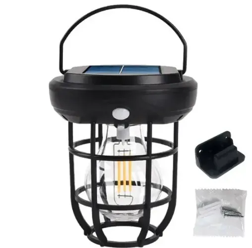 Luminária Lanterna Solar com Sensor de Presença