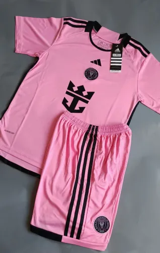 Uniforme Inter de Miami de Futebol Rosa - Conjunto Completo