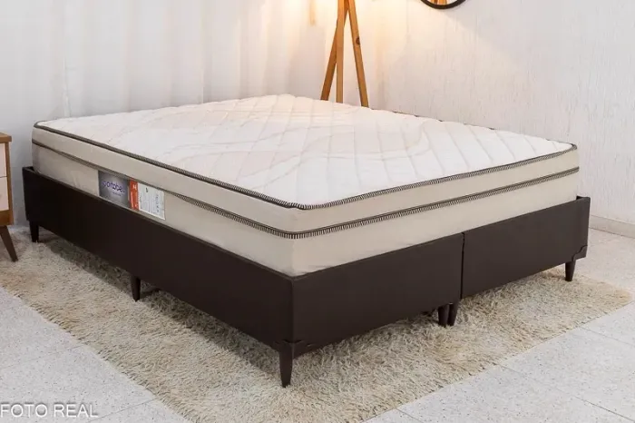 Colchão Queen Molas Ensacadas + Base Queen Corino OFERTA rf332