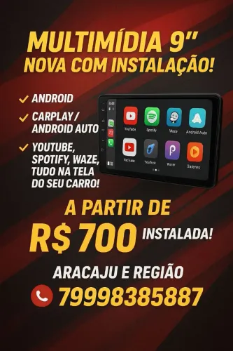 Multimídia de 9 polegadas 