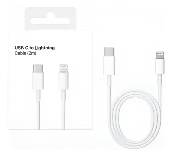Cabo Carregador e Dados USB-C Tipo C x Lightning para Iphone 1 Metro