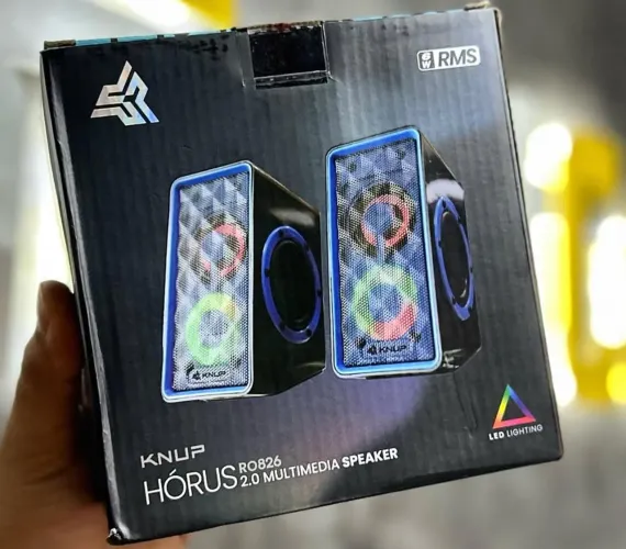 Caixa de Som KNUP Hórus RO826 2.0 Multimedia Speaker