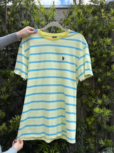 Camiseta us polo assn amarela masculina 
