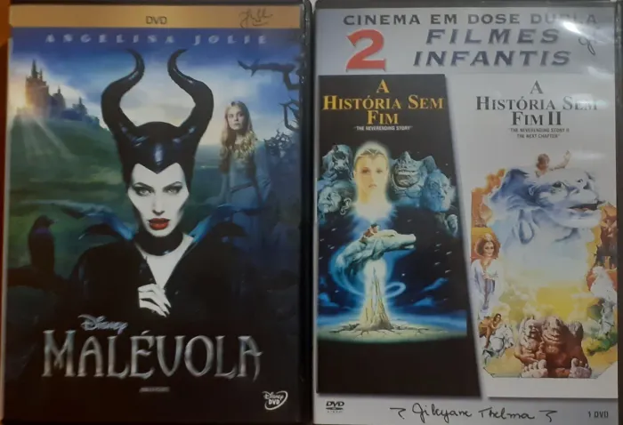 Kit Infantil-Malévola e A História Sem Fim - DVDs