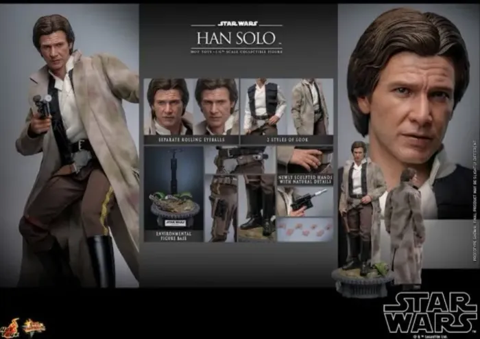 Hot Toys Han Solo Episode 6 Endor star Wars Darth Vader Luke Skywalker Anakin chewbaca